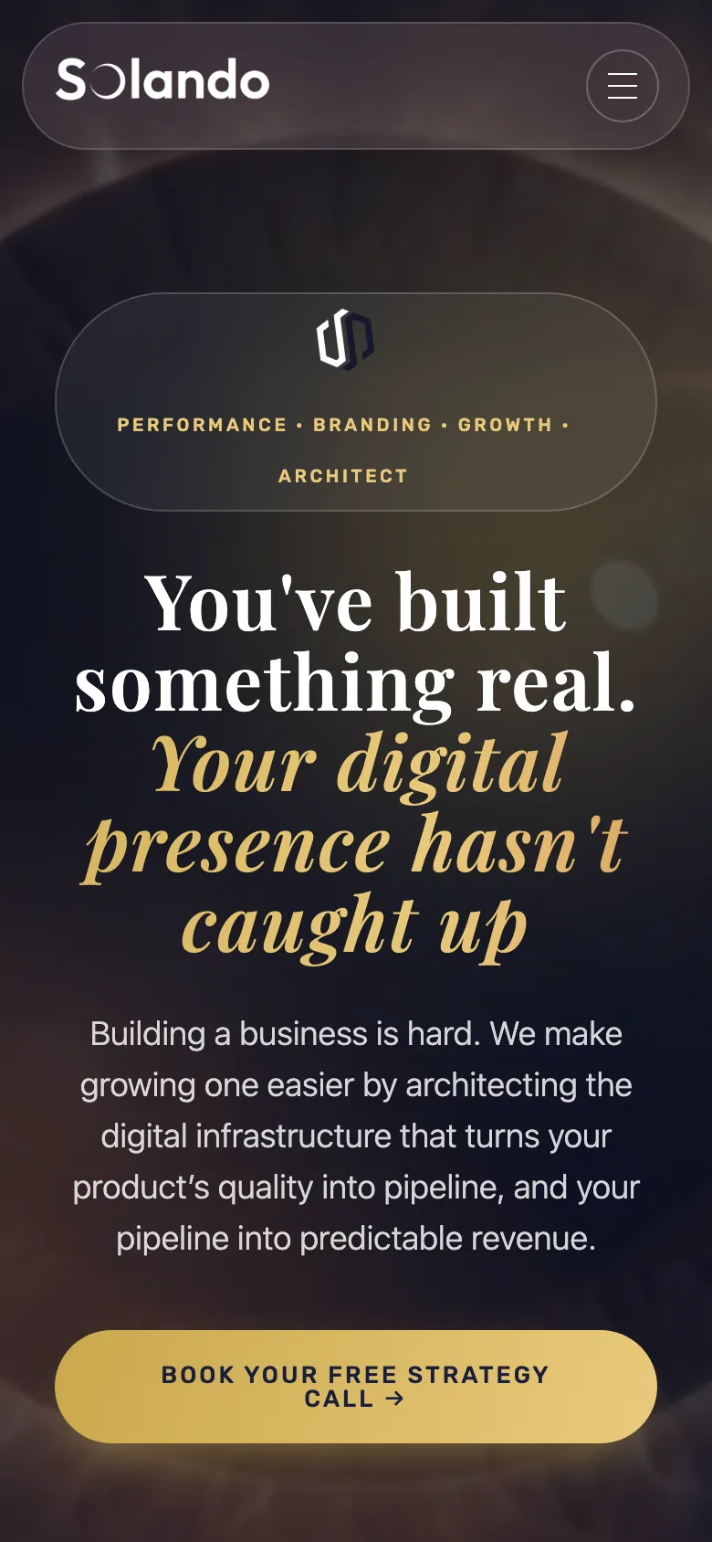 Solando Digital — mobile view