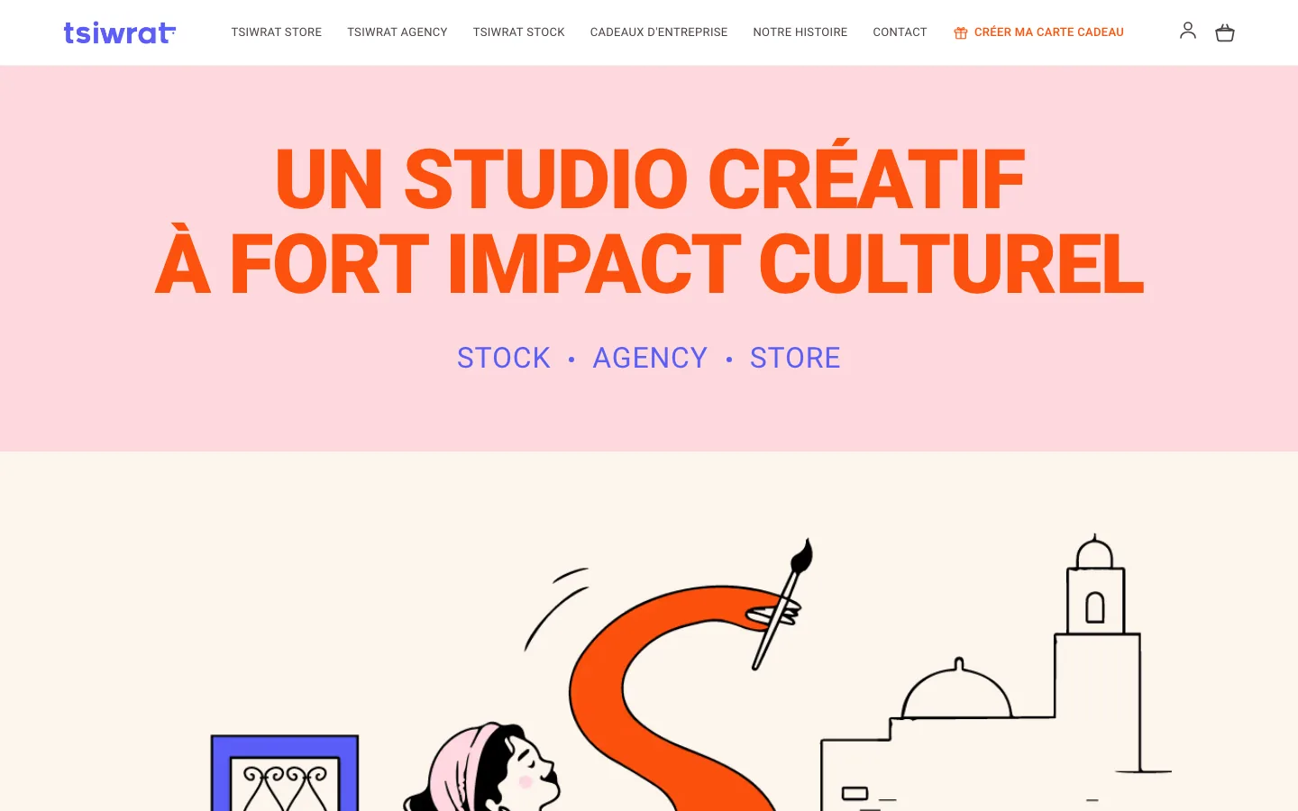 Tsiwrat — desktop homepage