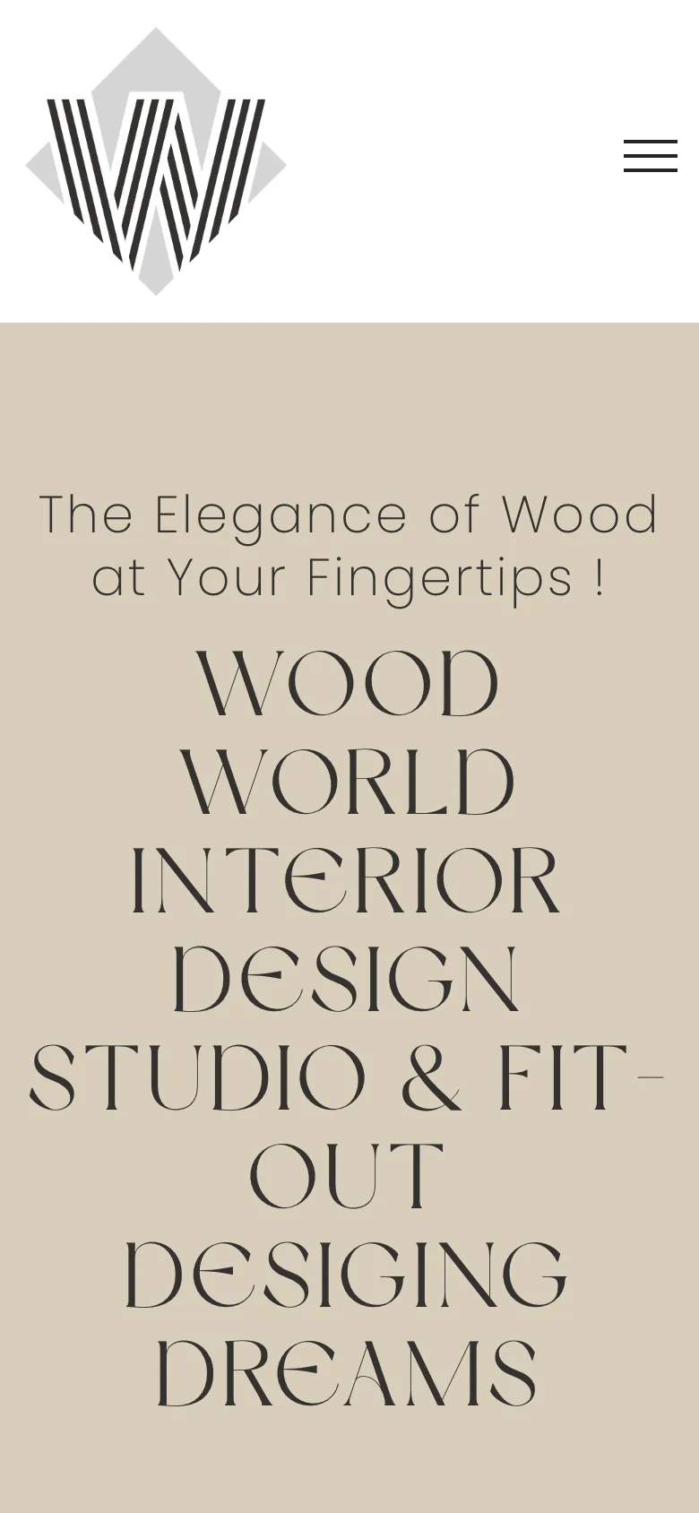 Wood World — mobile view